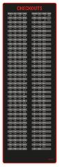 Dart Mat Black/Red 237x80cm