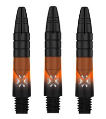 Bullet Shafts Aluminium Black Head Set Of 3 Black/Orange