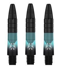 Bullet Shafts Aluminium Silver Head Set Of 3 Black/Blue