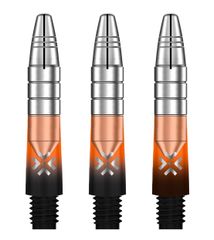 Bullet Shafts Aluminium Silver Head Set Of 3 Black/Orange