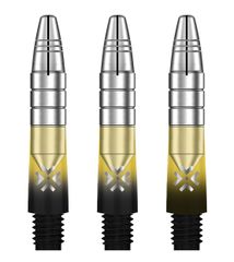 Bullet Shafts Aluminium Silver Head Set Of 3 Black/Yellow