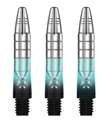 Bullet Shafts Aluminium Silver Head Set Of 3 Black/Blue