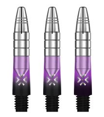 Bullet Shafts Aluminium Silver Head Set Of 3 Black/Purple