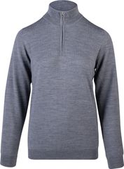 Skymax Ladies Lined Sweater With 1/4 Zip Grey