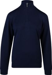 Skymax Ladies Lined Sweater With 1/4 Zip Navy