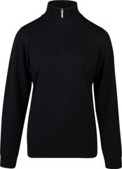 Skymax Ladies Lined Sweater With 1/4 Zip Black