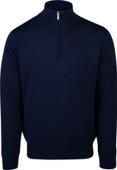 Skymax Men Lined Sweater With 1/4 Zip Navy
