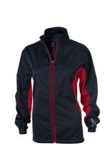 Greg Norman Ladies Wind Top Black/Red