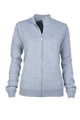 Greg Norman Ladies Merino Full Zip Lined Vest Grey