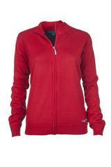 Greg Norman Ladies Merino Full Zip Lined Vest Red
