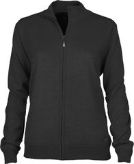 Greg Norman Ladies Merino Full Zip Lined Vest Charcoal