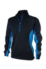 Greg Norman Men's 1/4 Zip Wind Top Black/Blue