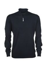 Greg Norman Men's Merino 1/4 Zip Sweater Black