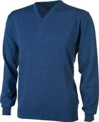 Greg Norman Men's Merino V-Neck Jeans Blue