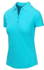 Greg Norman Ladies Protek Micro Pique Polo Aqua Marine