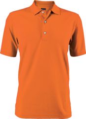 Greg Norman Men's Performance Micro Pique Polo Deep Coral