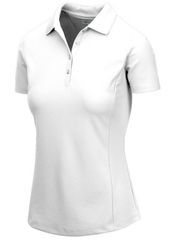 Greg Norman Ladies Protek Micro Pique Polo White