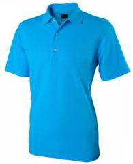 Greg Norman Men's Performance Micro Pique Polo Atlantic Blue Size S