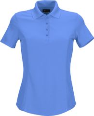 Greg Norman Ladies Protek Micro Pique Polo Caribbean Blue