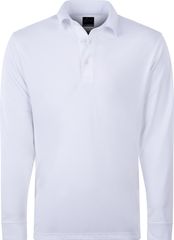 Greg Norman Men's ML75 Soft Touch Long Sleeve Polo White