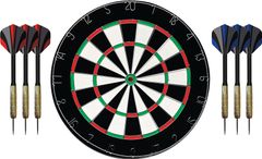 Flocked Dartboard set