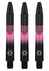 Bullet Shafts Aluminium Black Head Set Of 3 Black/Pink 41mm