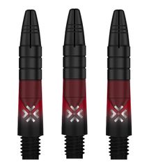 Bullet Shafts Aluminium Black Head Set Of 3 Black/Red