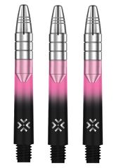 Bullet Shafts Aluminium Silver Head Set Of 3 Black/Pink 41mm