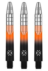 Bullet Shafts Aluminium Silver Head Set Of 3 Black/Orange 41mm
