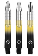 Bullet Shafts Aluminium Silver Head Set Of 3 Black/Yellow