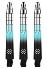 Bullet Shafts Aluminium Silver Head Set Of 3 Black/Blue