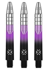 Bullet Shafts Aluminium Silver Head Set Of 3 Black/Purple