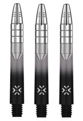 Bullet Shafts Aluminium Silver Head Set Of 3 Black/Grey