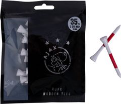 Ajax Wooden Tees 2 3/4'' White/Red