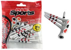 Pride Tees Novelty Golf Tees Playing Cards 45 pcs