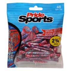 Pride Tees Novelty Golf Tees Red/Blue 45 pcs