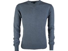 Greg Norman Men's Merino V-Neck Grey