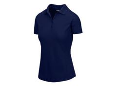 Greg Norman Ladies Protek Micro Pique Polo Navy