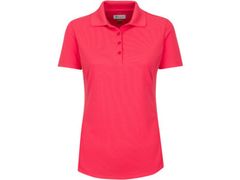 Greg Norman Ladies Protek Micro Pique Polo Deep Coral