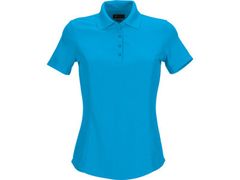 Greg Norman Ladies Protek Micro Pique Polo Atlantic Blue