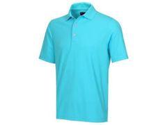 Greg Norman Men's Performance Micro Pique Polo Aqua