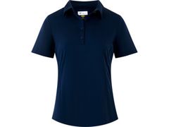 Greg Norman Ladies ML75 Soft Touch Polo Navy