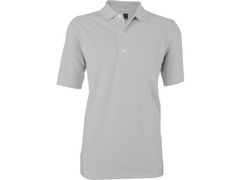Greg Norman Men's Performance Micro Pique Polo Sterling Silver