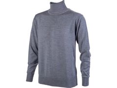 Greg Norman Men's Merino Roll Neck Grey Heather