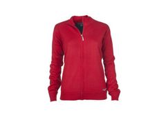 Greg Norman Ladies Merino Full Zip Lined Vest Red