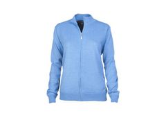 Greg Norman Ladies Merino Full Zip Lined Vest Blue