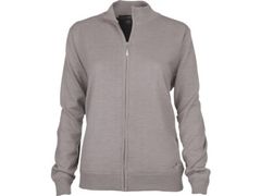 Greg Norman Ladies Merino Full Zip Lined Vest Sand