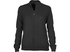 Greg Norman Ladies Merino Full Zip Lined Vest Charcoal