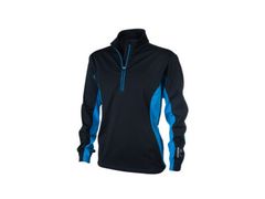 Greg Norman Men's 1/4 Zip Wind Top Black/Blue