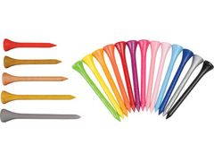 Legend Wooden Tees 2 3/4'' Assorted Colours 100 Pieces